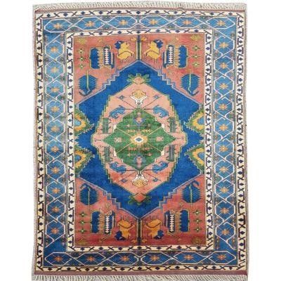 Fin Tapis En Laine d'Origine Turc , Datant De l'Année 1970