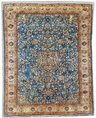 Tapis Ghoum Laine Soyeuse Kork - Iran - Vers 1960 Époque Du Shah