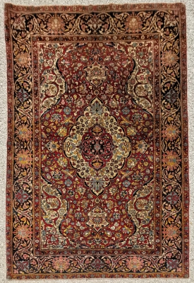 Tapis En Laine Kork - Téhéran - Iran Fin 19ème