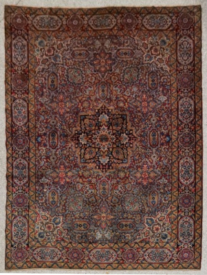 Tapis Kachan Dabir Qualité Extra Fin - Iran Vers 1920