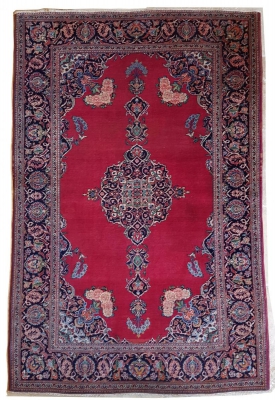 Tapis Kachan Laine Kork - Iran Vers 1930