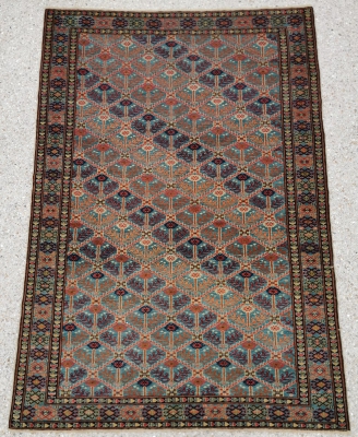 Tapis Heriz  Laine Kork Qualité Extra Fin - Iran Vers 1950 20ème siècle - Dynastie Pahlavi