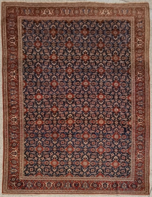 Tapis Téhéran En Laine Kork - Iran Vers 1930