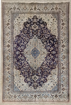 Tapis Naïn Abibian En Laine Et Soie - Iran Vers 1960 époque Du Shah