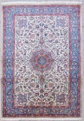 Tapis Ispahan En Laine Kork Iran Vers 1920