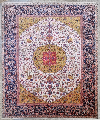 Important Tapis Tabriz En Laine Kork Vers 1880 - Iran 19ème