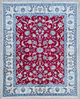 Tapis Naïn Shisla Iran Vers 1970 époque Du Shah