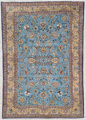 Tapis Ghoum En Laine Soyeuse Kork - Iran Vers 1960