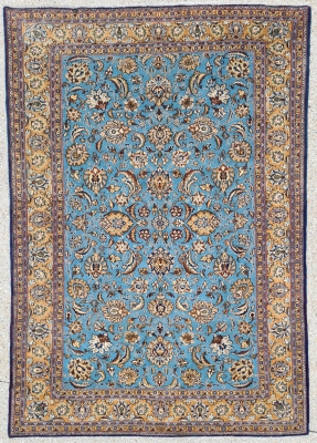 Tapis Ghoum En Laine Soyeuse Kork - Iran Vers 1960