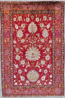 Tapis - Téhéran Soie Iran époque Du Shah vers 1930