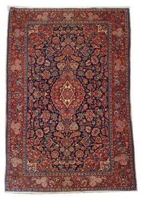 Tapis Kachan Laine Kork - Qualité Extra Fin - Iran Vers 1930