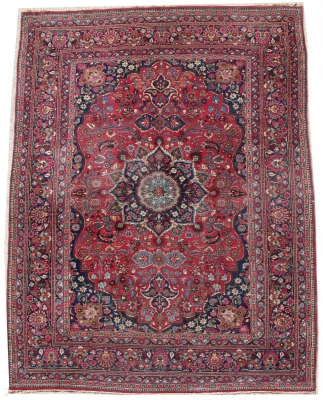 Tapis Tabriz Laine Kork Époque Du Shah Grande Dimension - Vers 1930