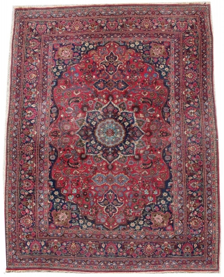 Tapis Tabriz Laine Kork Époque Du Shah Grande Dimension - Vers 1930