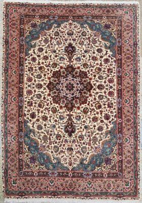 Fin Tabriz Iran Epoque Du Shah Vers 1950 En Velours En Laine Kork