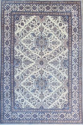 Grand Nain Shisla (Iran) En Laine Kork Et Soie Vers 1960 Epoque Du Shah