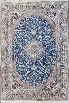 Tapis Naïn Iran En Laine Et Soie Vers 1975 Époque du Shah