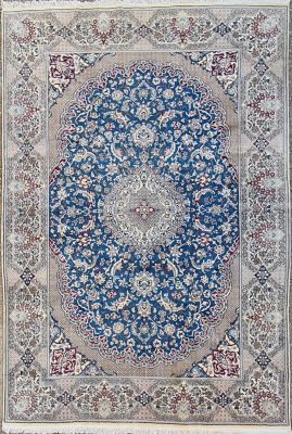 Tapis Naïn Iran En Laine Et Soie Vers 1975 Époque du Shah