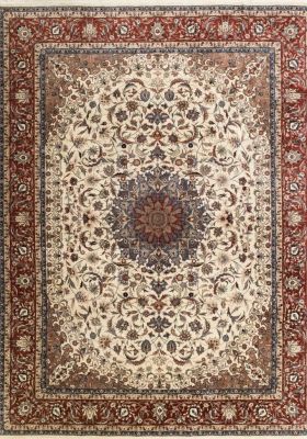 Important Ispahan En Laine Iran Vers 1960 époque Du Shah 306x411cm